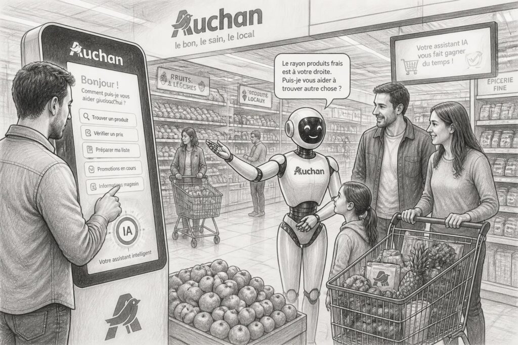 découvrez comment l'ia d'auchan transforme votre expérience d'achat avec des solutions innovantes pour un service rapide, personnalisé et efficace.