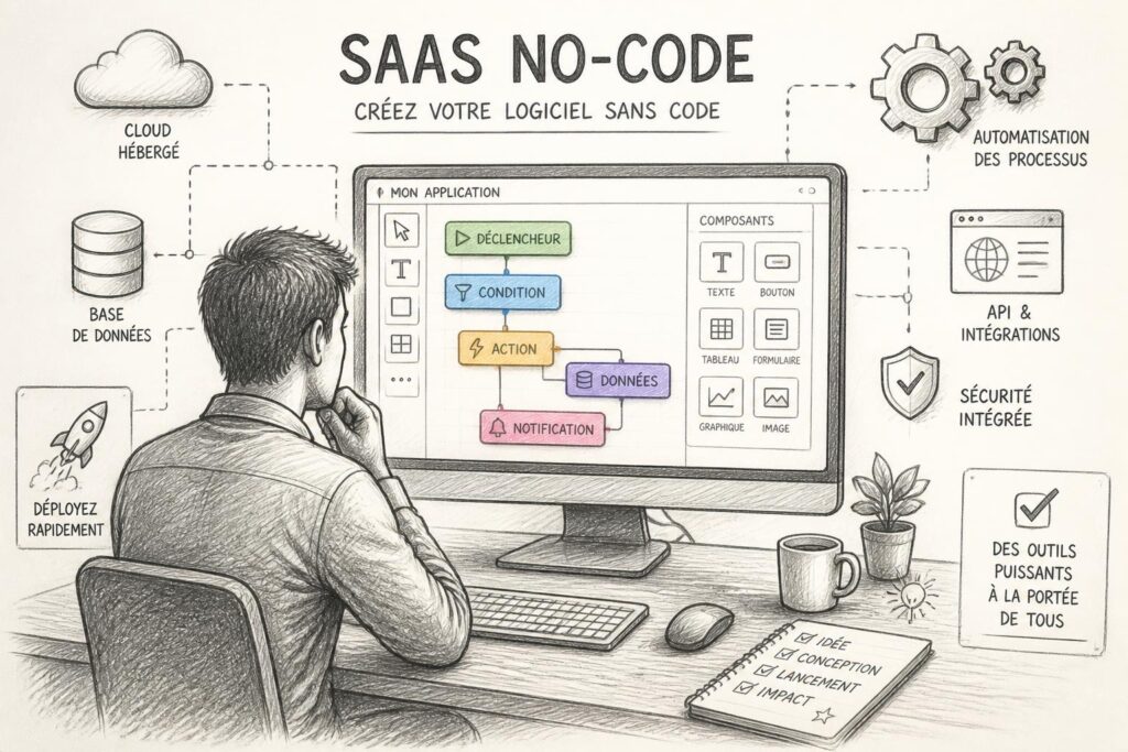découvrez si créer un logiciel avec un saas no-code sans développeur est une solution viable, ses avantages, limites et bonnes pratiques pour réussir votre projet.