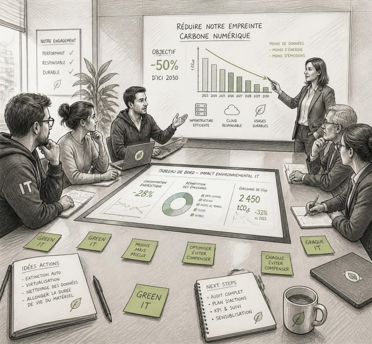 Green IT en entreprise : réduire l’empreinte numérique sans freiner la croissance 2 découvrez comment le green it en entreprise permet de réduire l’empreinte numérique tout en soutenant la croissance durable et efficace de votre activité.