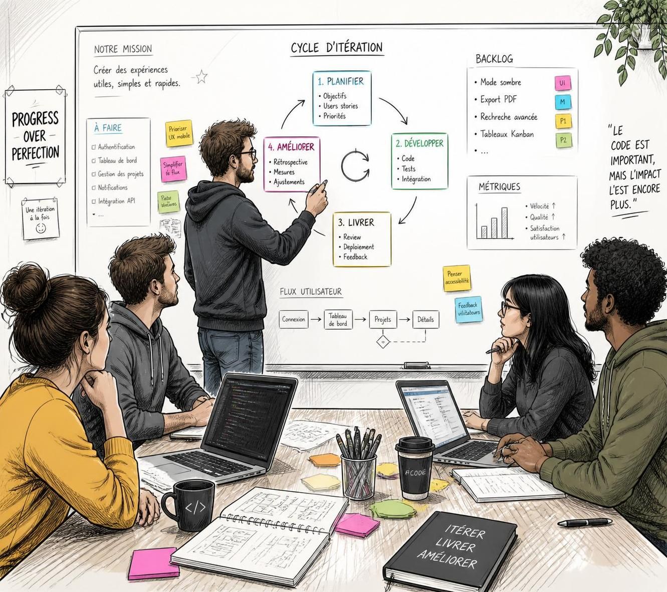 Itération : comment optimiser vos projets pour des résultats rapides et efficaces 2 découvrez comment l'itération peut transformer vos projets en améliorant rapidité et efficacité grâce à des cycles de travail continus et adaptés.