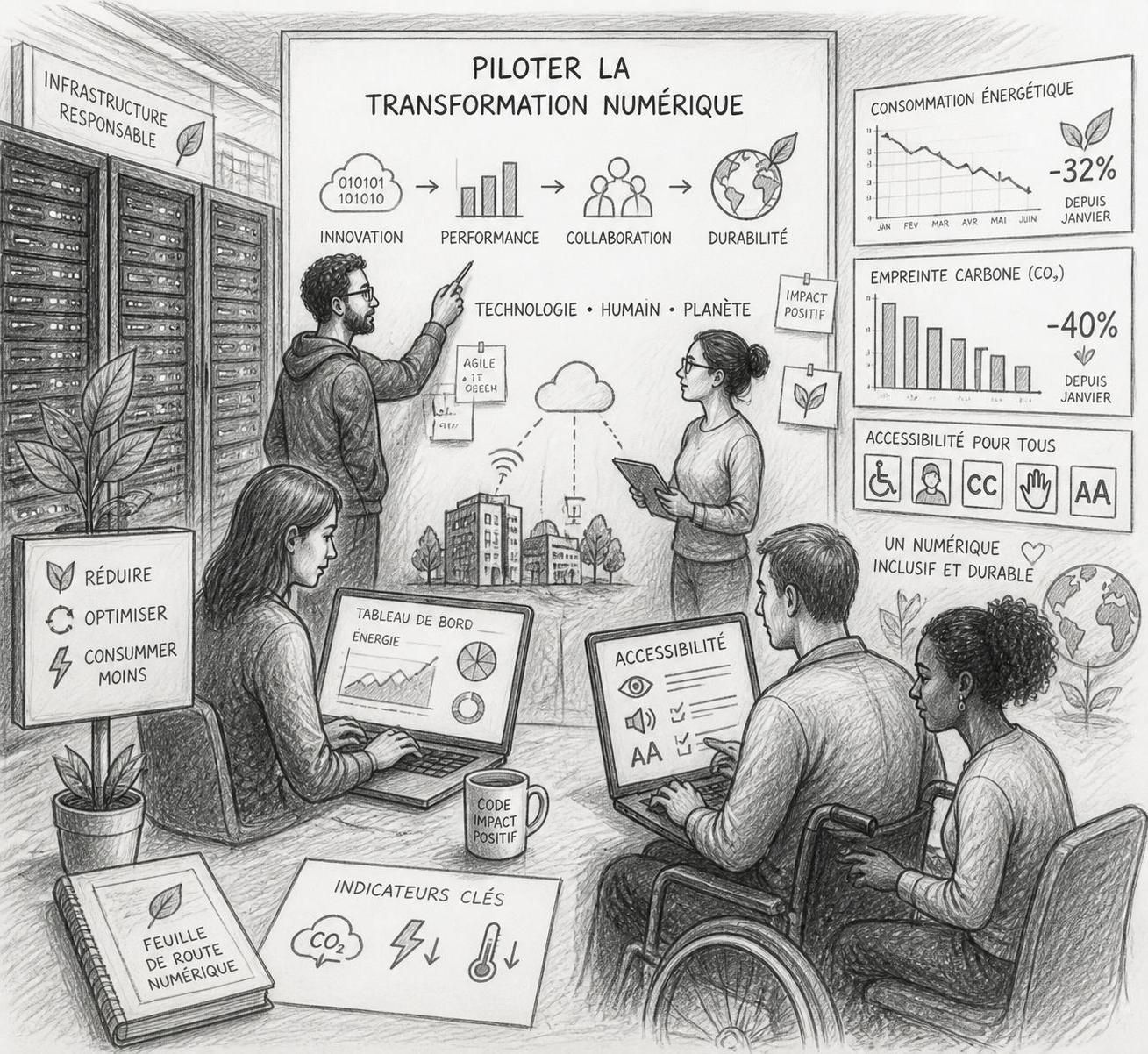 Numérique responsable : comment transformer l’IT en levier durable 2 découvrez comment le numérique responsable peut transformer l'informatique en un levier durable pour votre entreprise, alliant performance et respect de l'environnement.