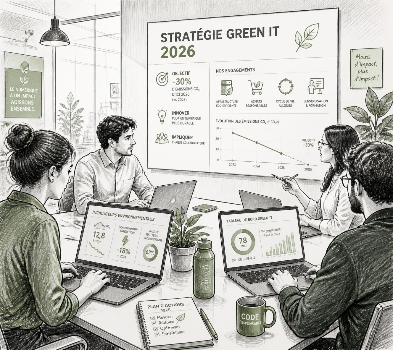 Stratégie Green IT : par où commencer concrètement en 2026 ? 2 découvrez comment démarrer concrètement une stratégie green it en 2026 pour réduire l'empreinte écologique de votre entreprise tout en optimisant vos ressources technologiques.