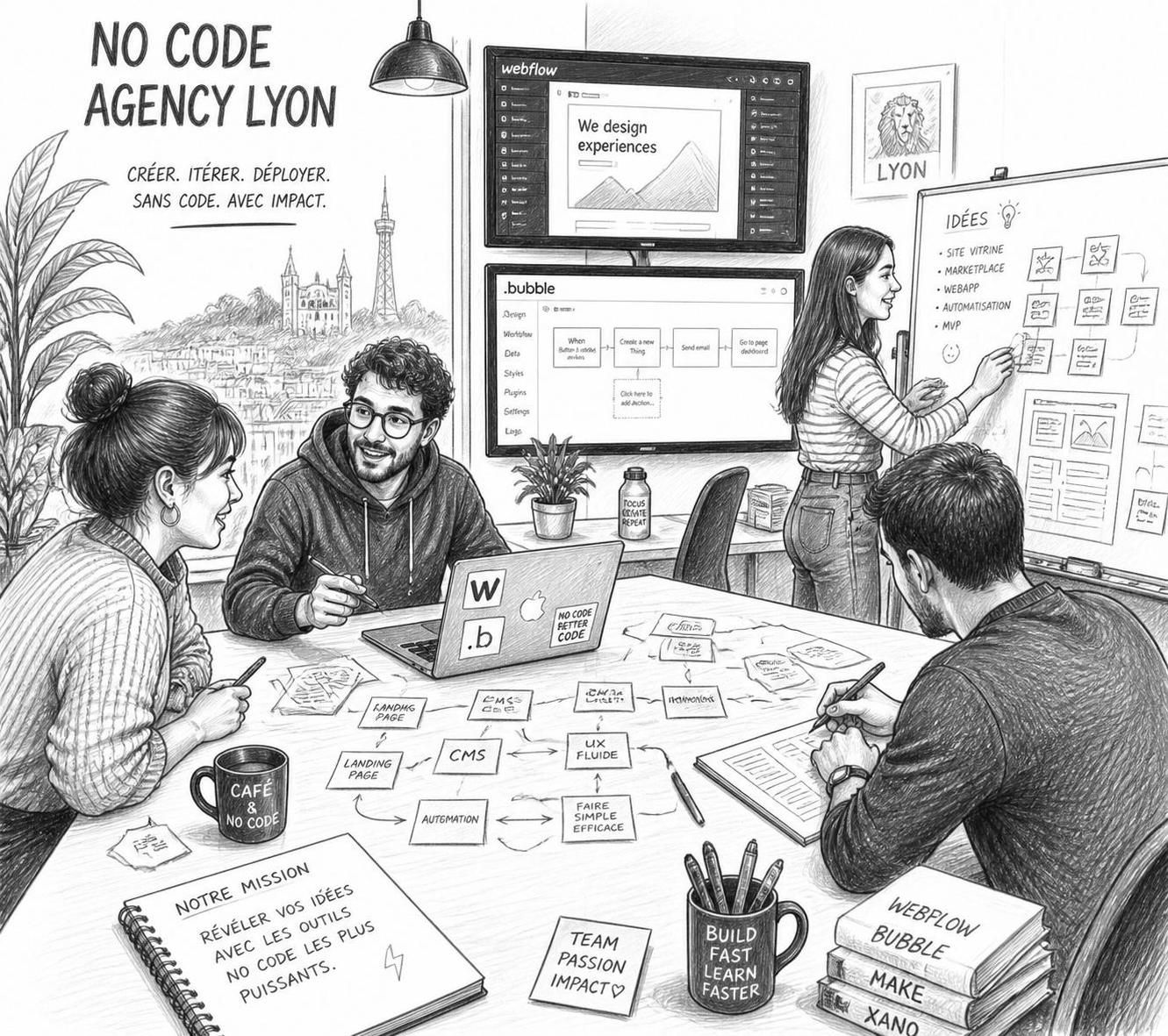 Agence no code lyon : boostez vos projets web sans programmation 2 découvrez notre agence no code à lyon et transformez vos projets web rapidement sans aucune programmation. boostez votre présence en ligne avec des solutions efficaces et sur mesure.