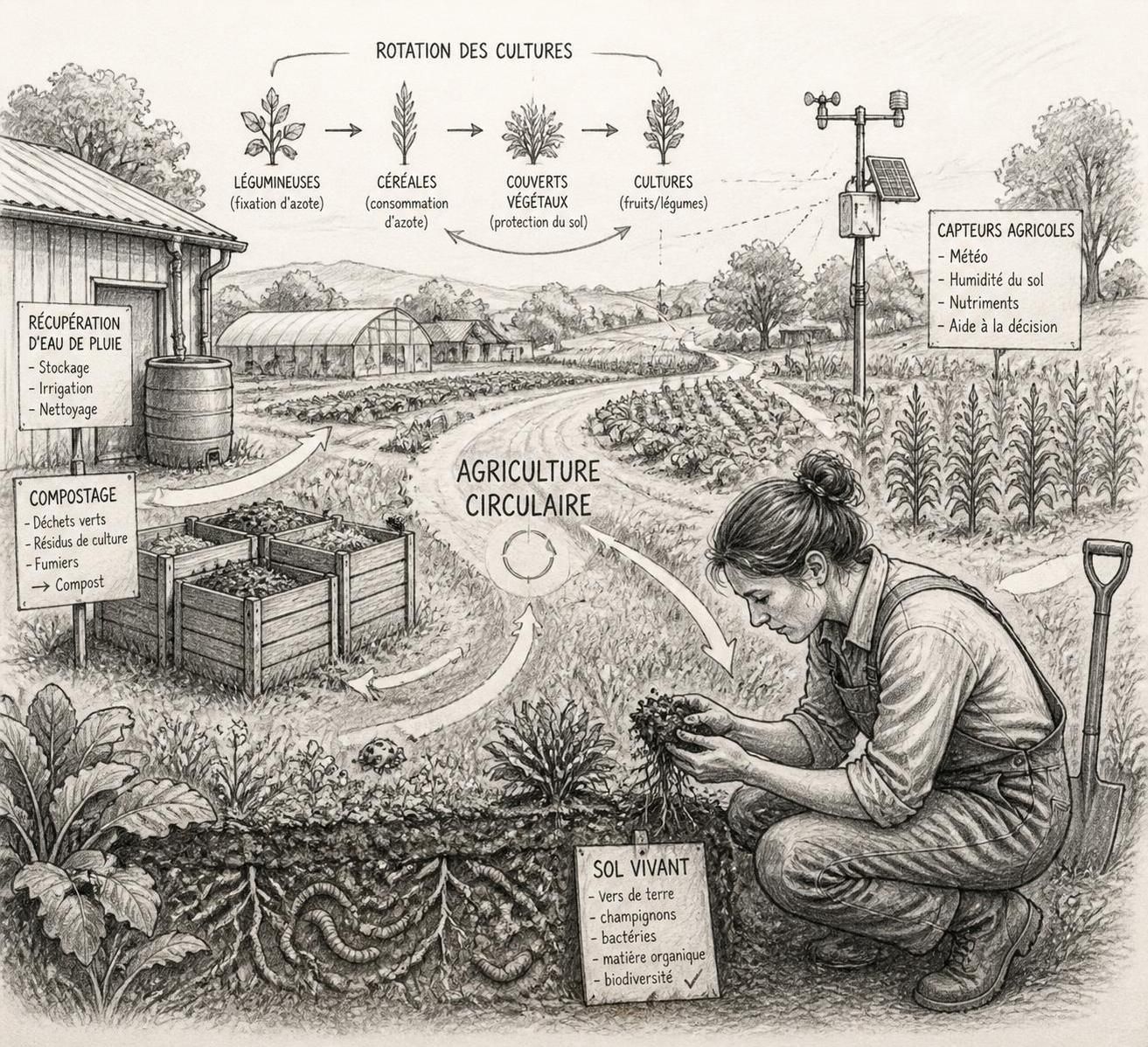 Agriculture circulaire : 5 stratégies pour transformer vos récoltes en ressources durables 2 découvrez 5 stratégies clés d'agriculture circulaire pour transformer vos récoltes en ressources durables et optimiser votre production tout en respectant l'environnement.