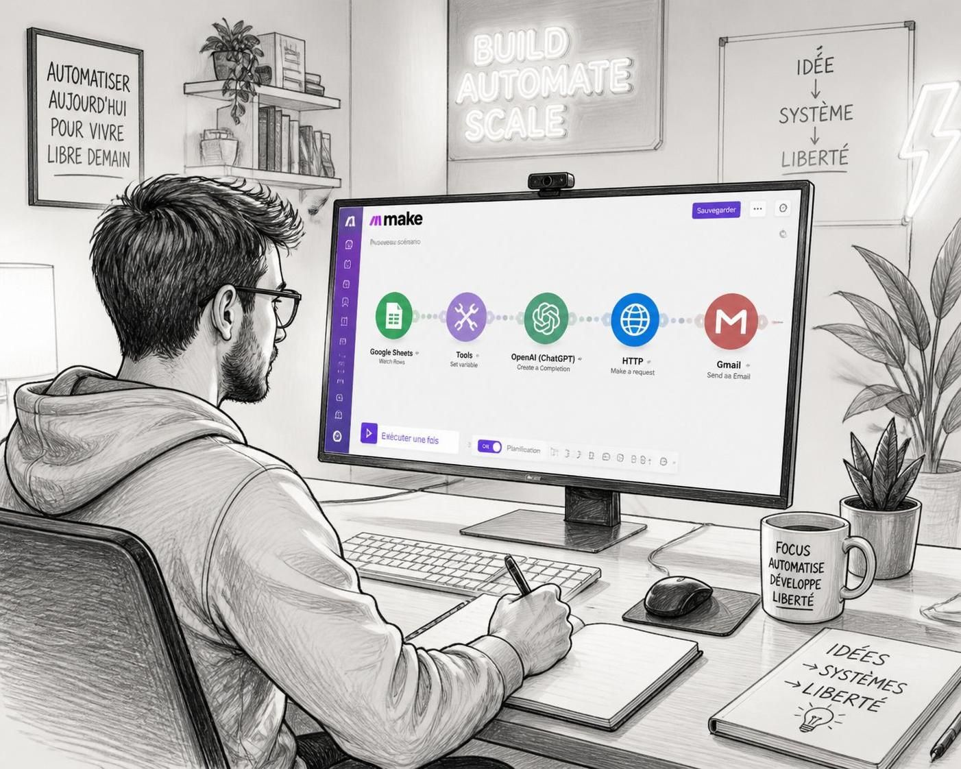 Automatisez vos tâches avec make pour booster votre productivité dès aujourd’hui 2 découvrez comment automatiser vos tâches avec make pour gagner du temps et augmenter votre productivité dès aujourd'hui. simplifiez votre quotidien efficacement.