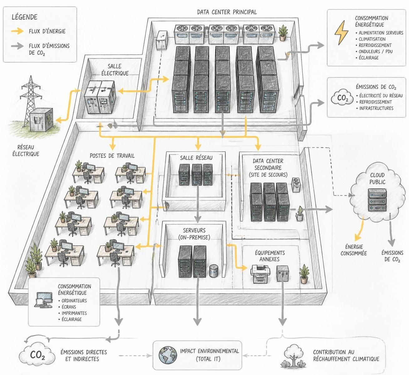 Bilan carbone numérique : mesurer l’impact réel de votre infrastructure IT 2 découvrez comment le bilan carbone numérique vous permet de mesurer l'impact réel de votre infrastructure it et d'adopter des pratiques plus durables pour réduire votre empreinte environnementale.