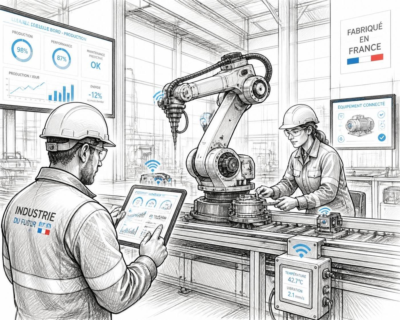 découvrez comment des entreprises françaises intègrent l'industrie 4.0 avec des exemples concrets de transformation digitale et d'innovation industrielle.