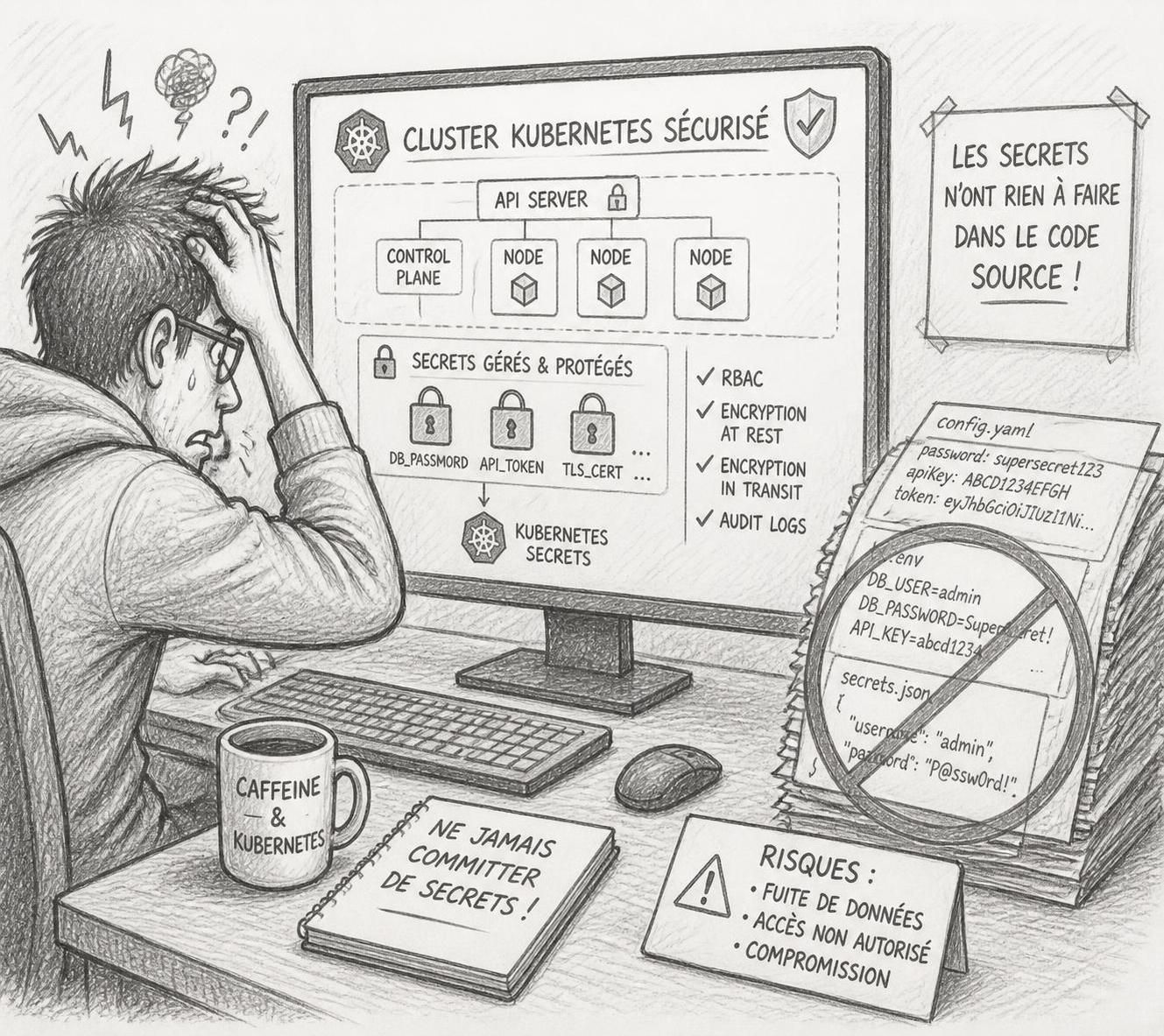Kubernetes secrets : gérer ses données sensibles sans se tirer une balle dans le pied 2 découvrez comment gérer efficacement vos données sensibles avec kubernetes secrets, pour assurer la sécurité de vos applications sans erreurs critiques.