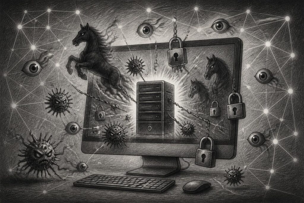 découvrez ce qu'est un malware, les différentes familles de logiciels malveillants et comment vous protéger efficacement contre ces menaces informatiques.
