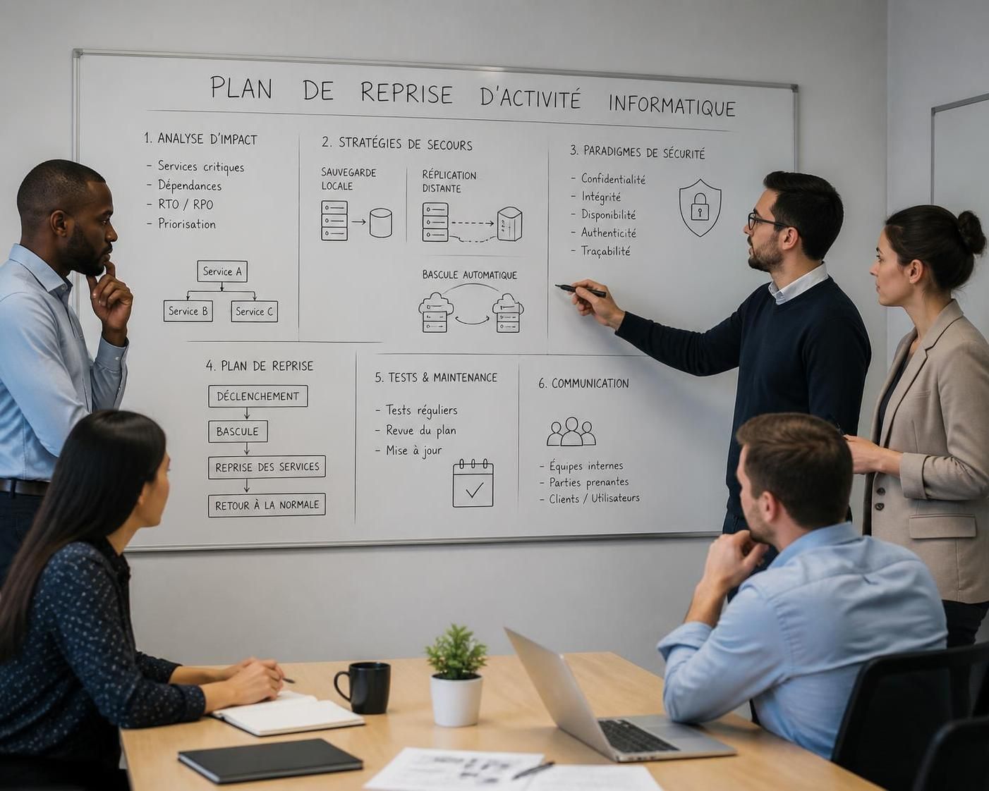 PRA informatique : construire un plan de reprise qui fonctionne le jour J 2 découvrez comment élaborer un plan de reprise d'activité efficace avec pra informatique pour garantir la continuité de votre entreprise le jour j.