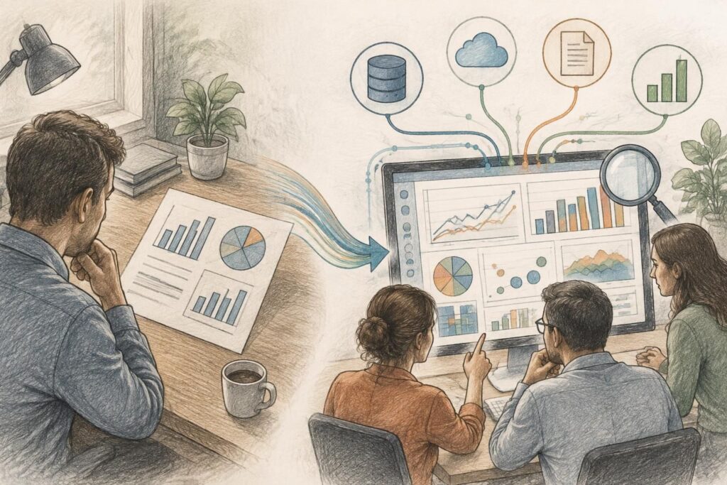 découvrez la définition de la business intelligence et ses différences avec le reporting : objectifs, outils et bénéfices pour mieux piloter votre activité.